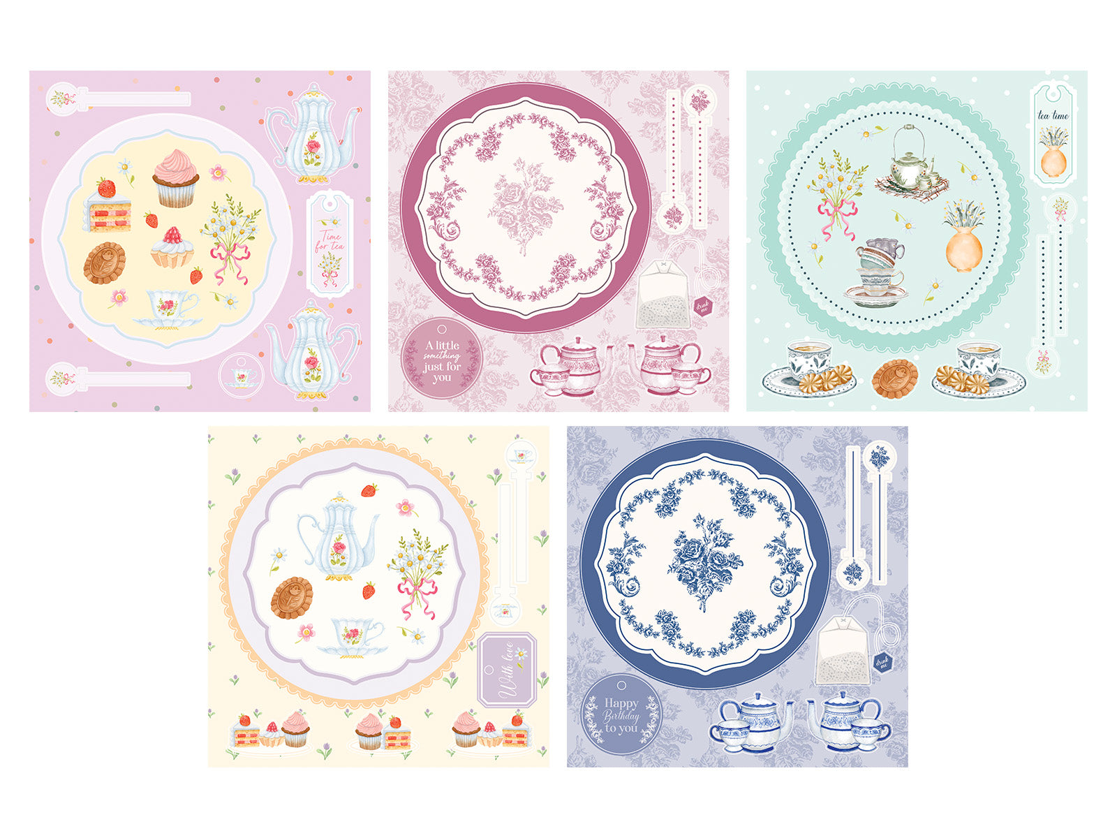 Crafter's Companion 8"x8" Topper Pad - Time for Tea