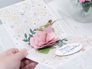 Pop Out Ballerina & Flowers Metal Die Set