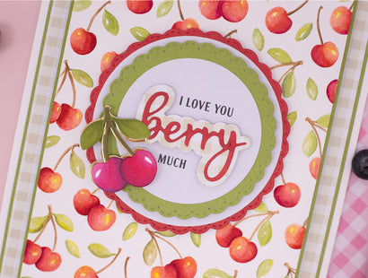 Berry Bliss - Cherries 3D Embossing Folder 5" x 7"