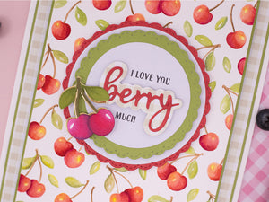Berry Bliss - Cherries 3D Embossing Folder 5" x 7"