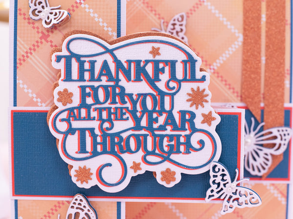 Thankful for You Sentiment Metal Die Set