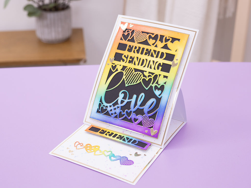 Sending Love Interchangeable Sentiment Create-a-Card Metal Die Set