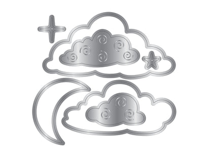 Natures Garden Lunar Blooms Metal Dies - Night Sky