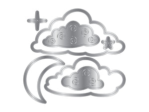 Natures Garden Lunar Blooms Metal Dies - Night Sky