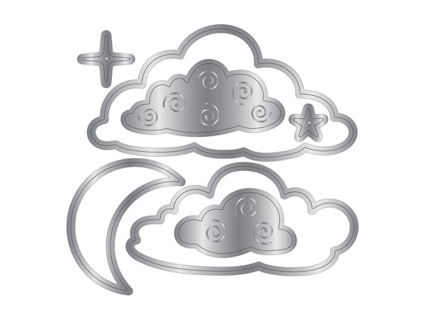 Natures Garden Lunar Blooms Metal Dies - Night Sky