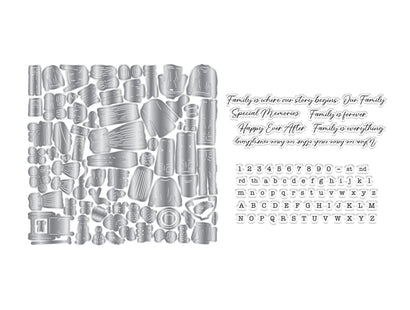 Crafter's Companion Stamp & Die - Our Family Story