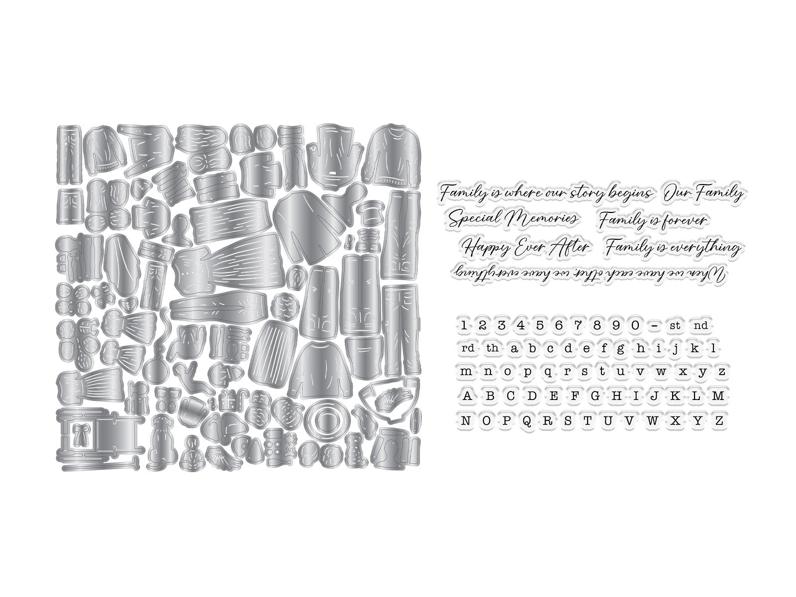 Crafter's Companion Stamp & Die - Our Family Story