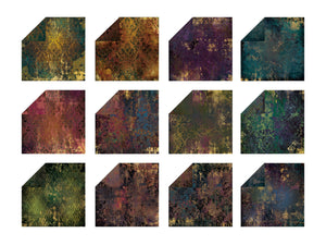 Crafter's Companion 12"x12" Paper Pad - Dark Distressed Damask