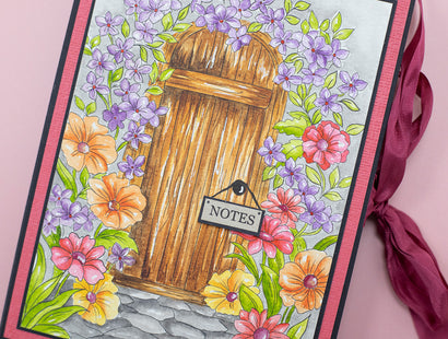 Watercolour Floral Colouring Sheets 5" x 7"
