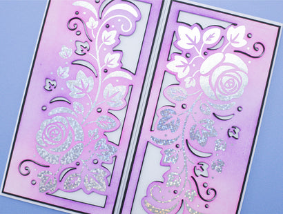 Florals & Swirls Metal Die & Foil Rub Ons