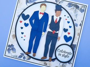 Customisable Male Character Stamp & Metal Die Set