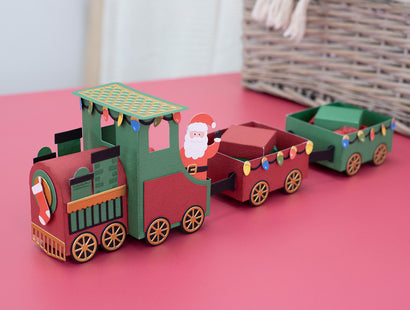 Santa Express Train Template & Metal Die Set