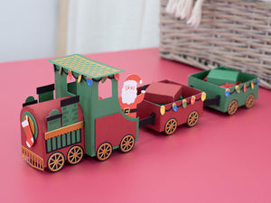 Santa Express Train Template & Metal Die Set