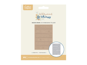 Wildwood Whimsy - Wood Grain 5" x 7" 3D Embossing Folder