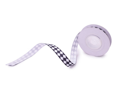 Tales of Wonderland - Black & White Harlequin Ribbon