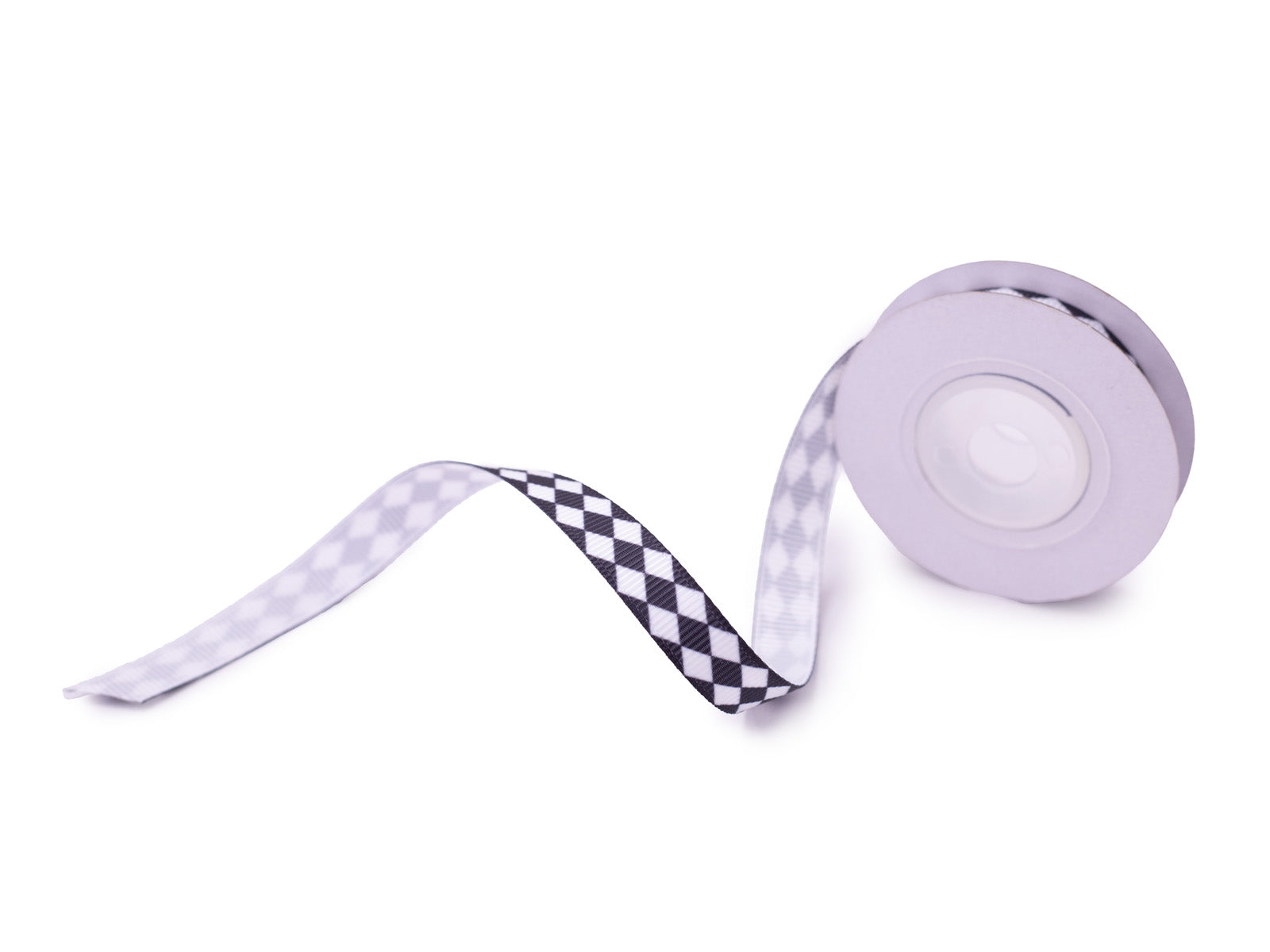 Tales of Wonderland - Black & White Harlequin Ribbon