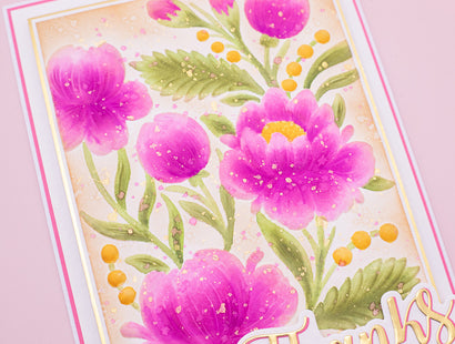 Blooming Peonies 3D Embossing Folder 5.5" x 5.5"