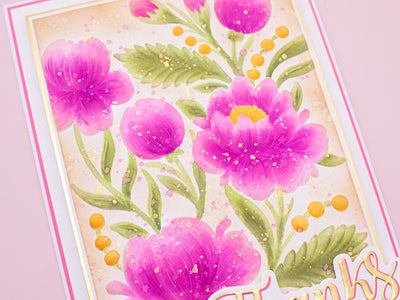 Blooming Peonies 3D Embossing Folder 5.5 x 5.5