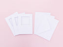 Crafter's Companion - C6 White Trifold Square Aperture Cards & Envelopes 10pk
