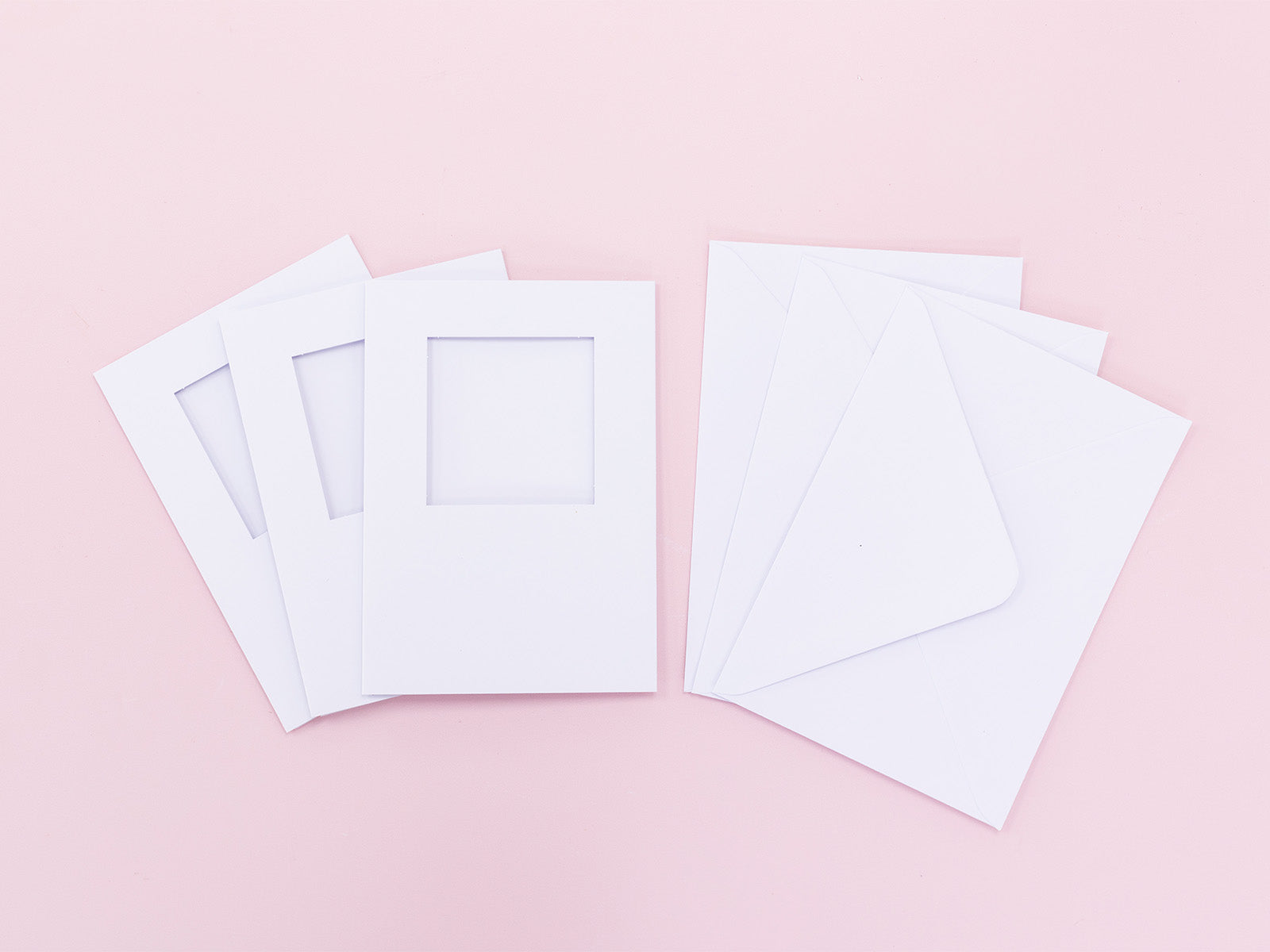 Crafter's Companion - C6 White Trifold Square Aperture Cards & Envelopes 10pk