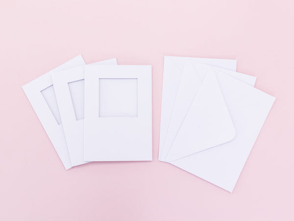 Crafter's Companion - C6 White Trifold Square Aperture Cards & Envelopes 10pk