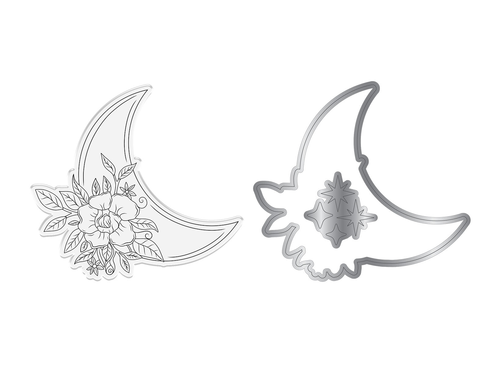 Natures Garden Lunar Blooms Stamp & Die - Moon Bloom
