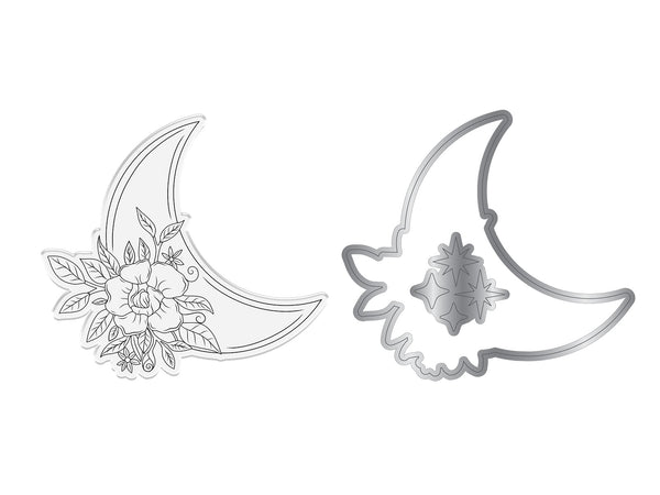 Natures Garden Lunar Blooms Stamp & Die - Moon Bloom