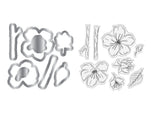 Natures Garden Lunar Blooms Stamp & Die - Floral Harmony