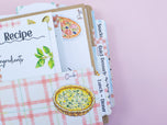 Recipe Book Tabs & Sentiment Stamp & Metal Die Set