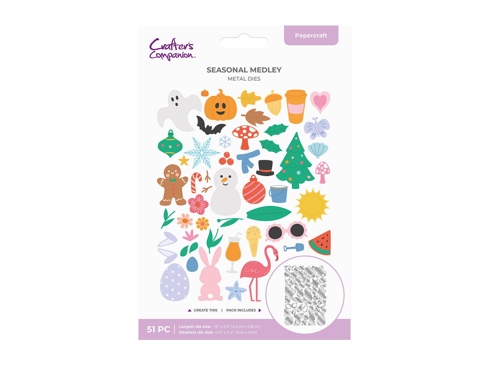 Seasonal Medley Mini Metal Die Set