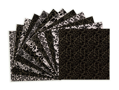 Flocked Damask Paper Pad - 12" x 12"