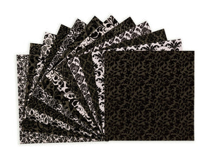 Flocked Damask Paper Pad - 12" x 12"