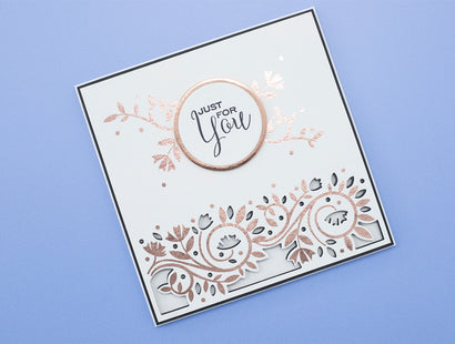 Foliage & Swirls Metal Die & Foil Rub Ons