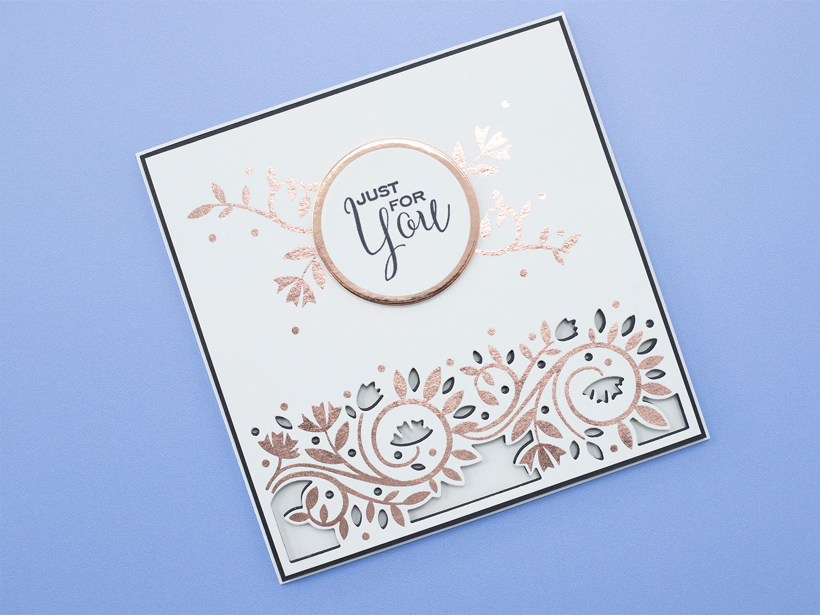 Foliage & Swirls Metal Die & Foil Rub Ons
