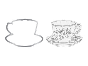 Sara Signature The Gilded Age Stamp & Die - Teacup & Saucer