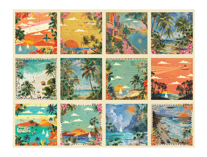 Retro Vacay - Retro Vacation Paper Pad 6" x 6"