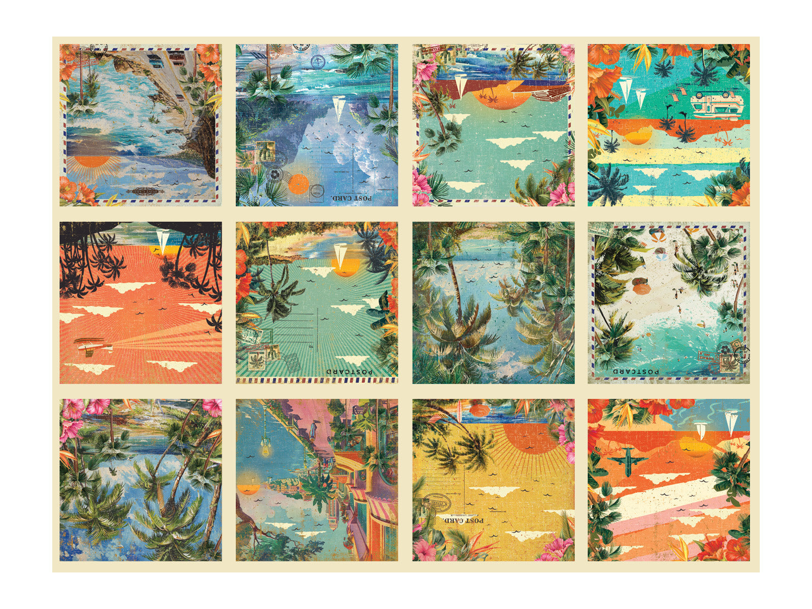Retro Vacay - Retro Vacation Paper Pad 6" x 6"