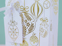 Gold Christmas Bauble Foil Rub Ons