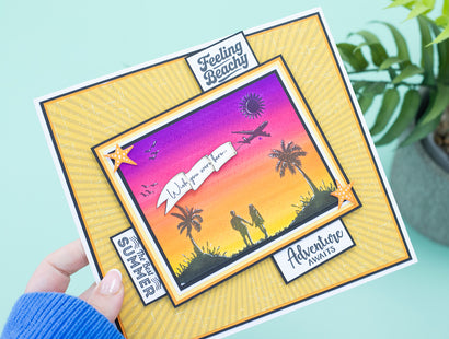 Retro Vacay - Summer Vacation Sentiment Stamp Set