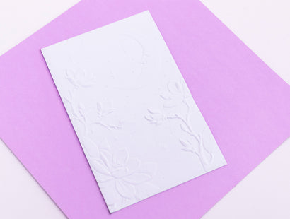 Natures Garden Lunar Blooms 3D Embossing Folder - Lunar Blossoms