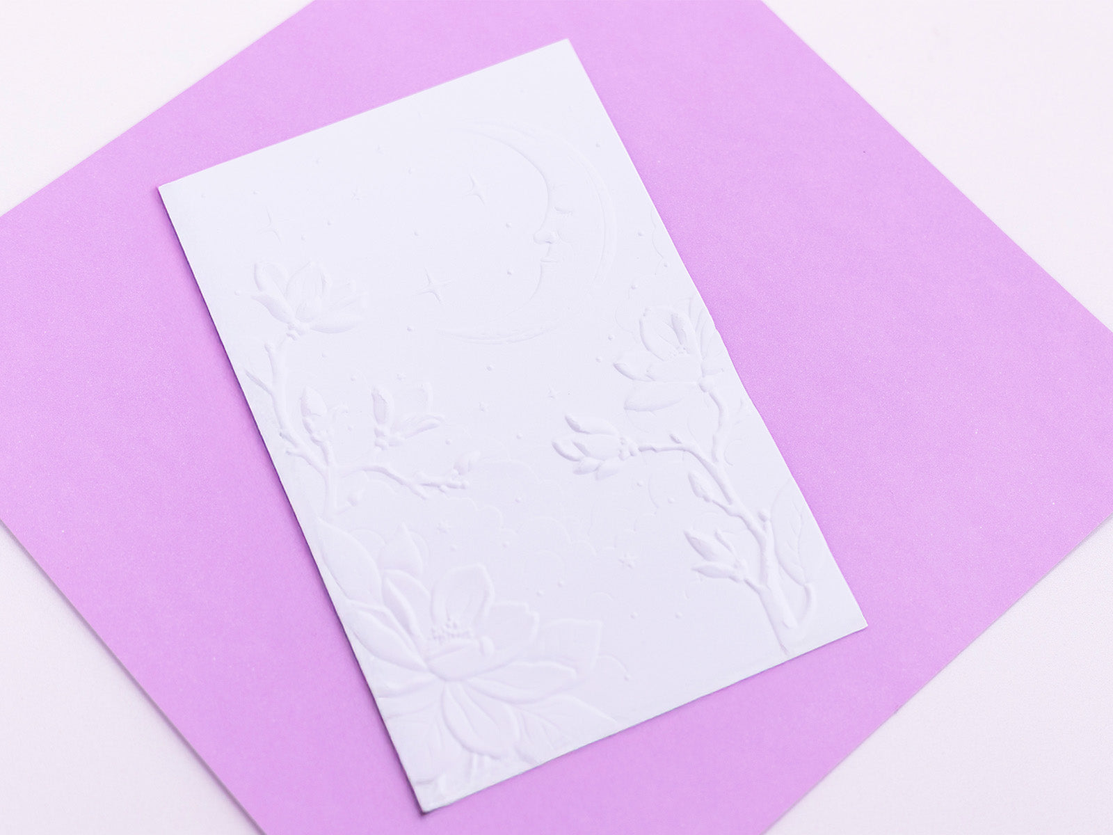 Natures Garden Lunar Blooms 3D Embossing Folder - Lunar Blossoms