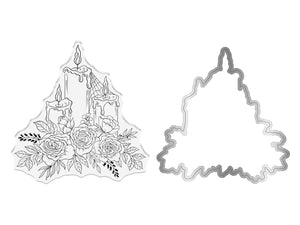 Sara Signature Thorn & Bloom Stamp & Die Set - Rose Candles