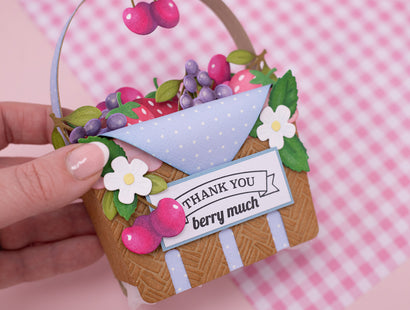 Berry Bliss - Berry Basket Stencil & Metal Die Set
