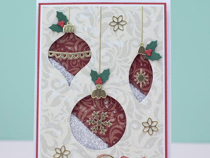 Hanging Christmas Baubles Metal Die Set