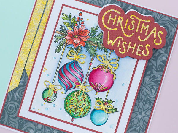 Christmas Baubles Branch Stamp Set