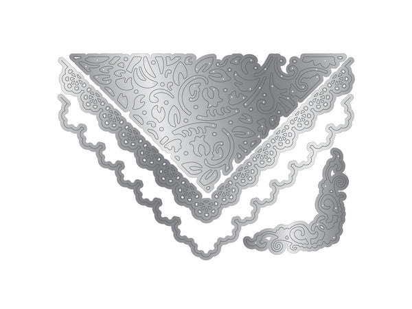 Sara Signature Antique Lace - Vintage Envelope Metal Die Set