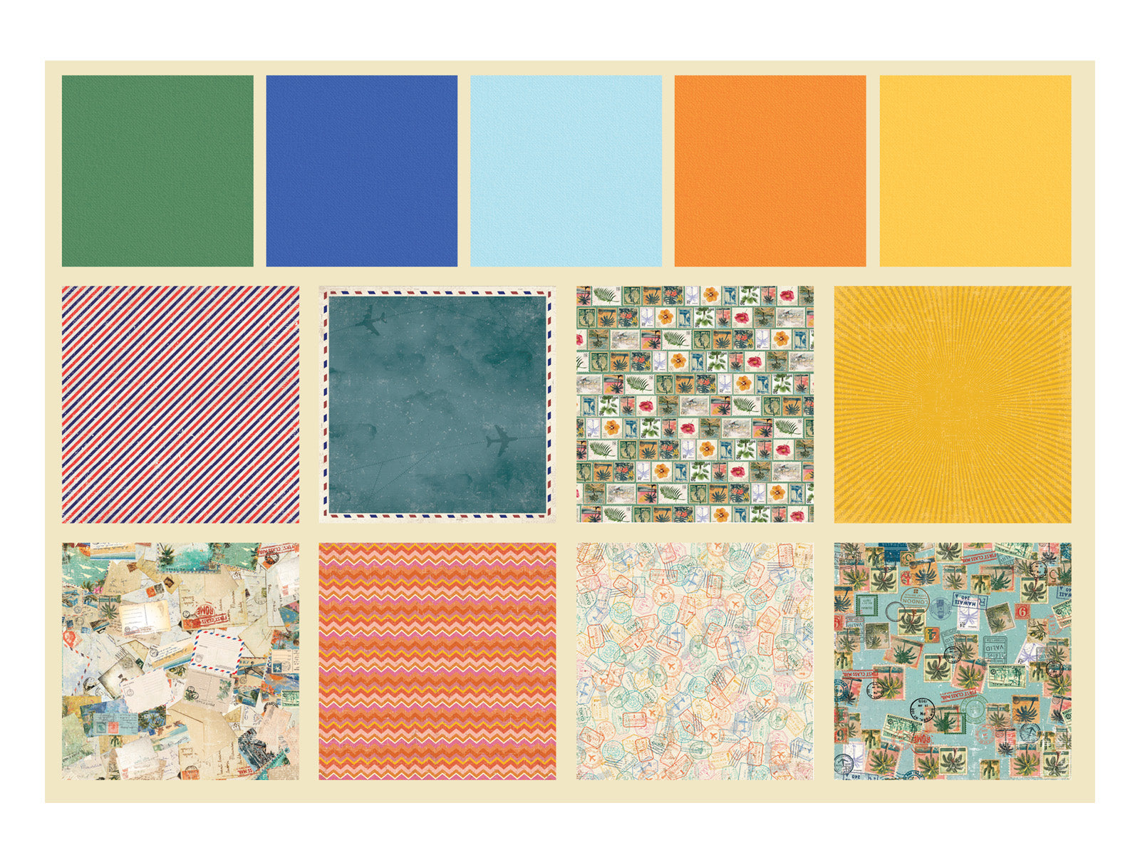 Retro Vacay - Retro Vacation Paper Pad 12" x 12"