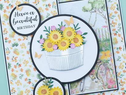 Nature's Garden Summer Garden - Floral Basket Metal Die Set