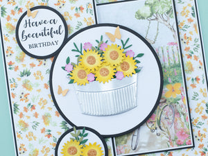 Nature's Garden Summer Garden - Floral Basket Metal Die Set