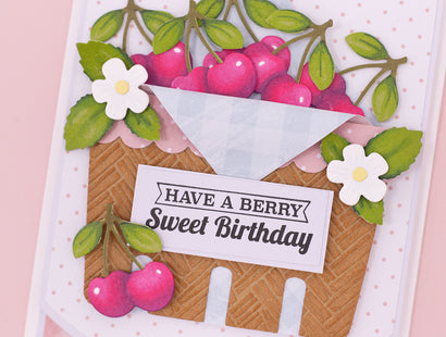 Berry Bliss - Woven Basket 2D Embossing Folder 5" x 7"